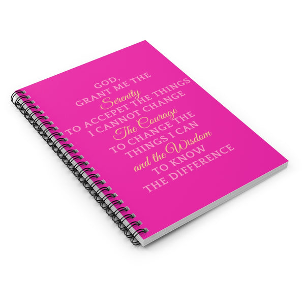 Serenity Prayer Notebook