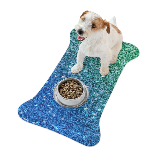 Blue And Green Cat Feeding Mat