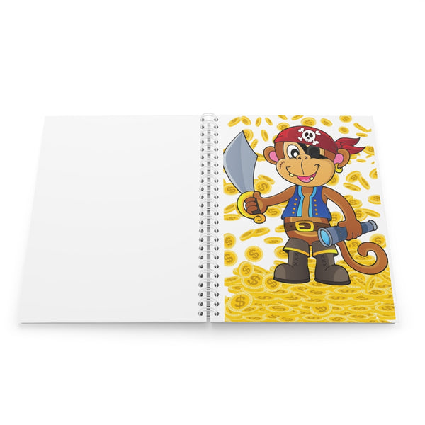 Monkey Pirate Spiral Notebook