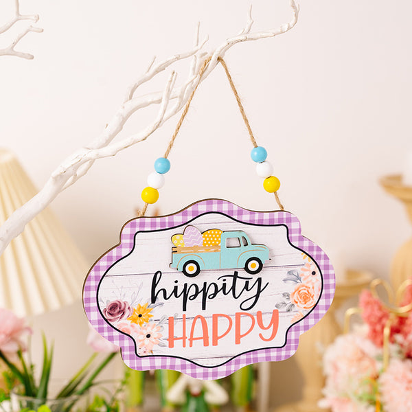 Easter Wooden Bead Hanging Widget