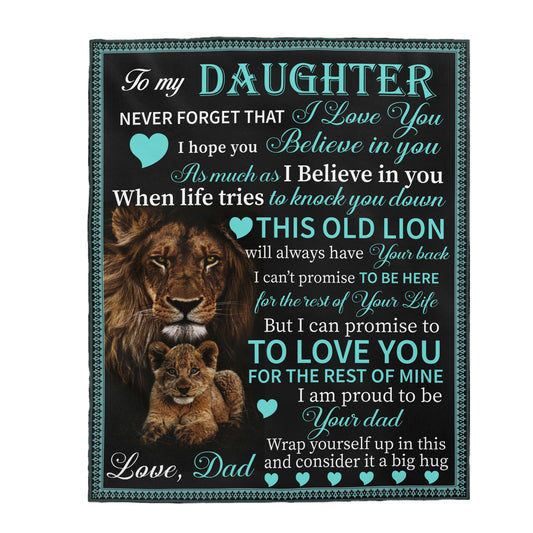 To My Daughter Blanket