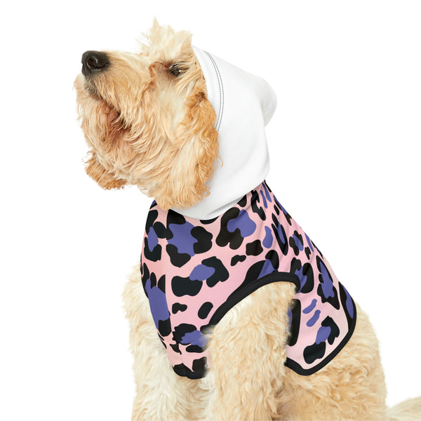 Rainbow Leppard Print Dog Hoodie