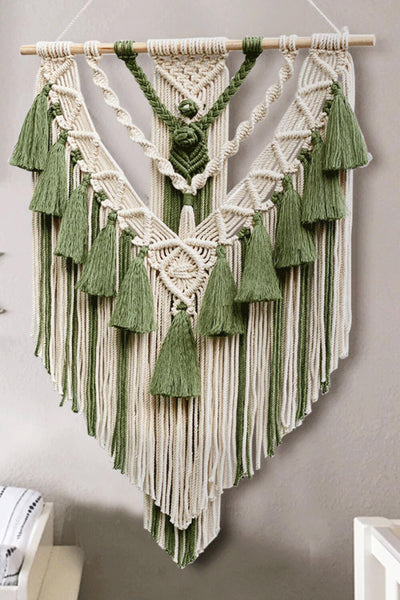 Two-Tone Macrame Wall Hanging