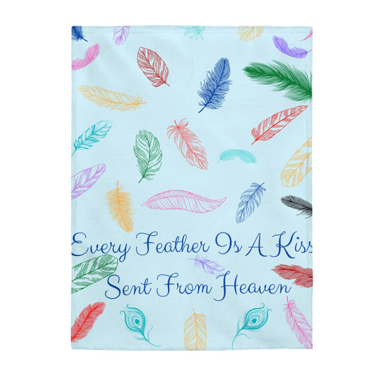 Feathers Are Kisses From Heaven Blanket