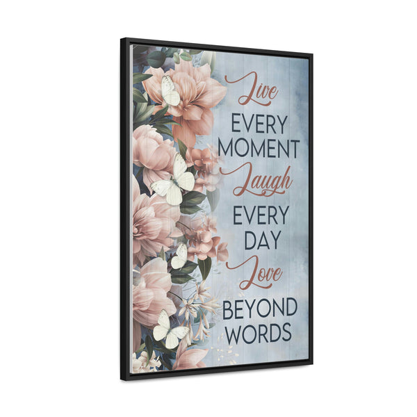 Live, Laugh, & Love Canvas Wraps, Vertical Frame