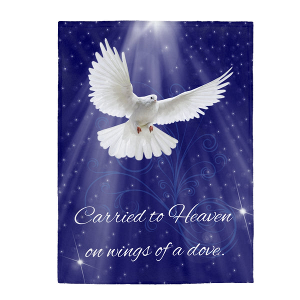 Carried To Heaven On Wings of A Dove Blanket