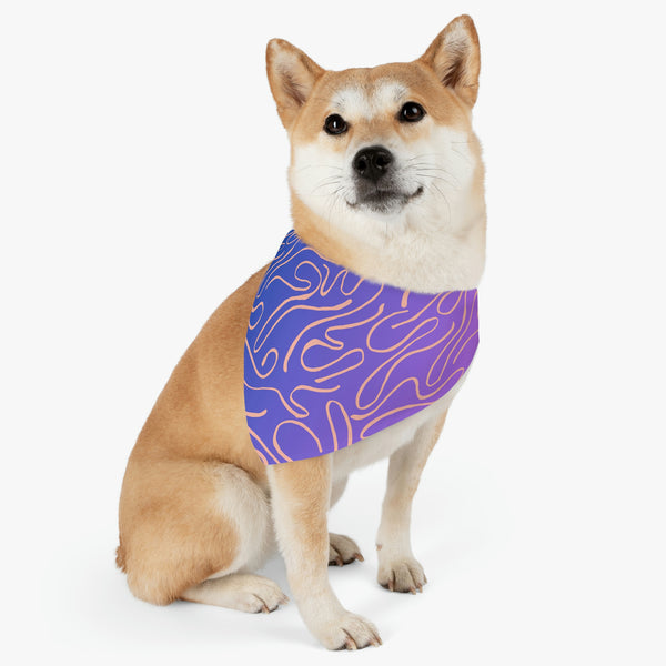 Pretty In Purple Dog Bandana Collar