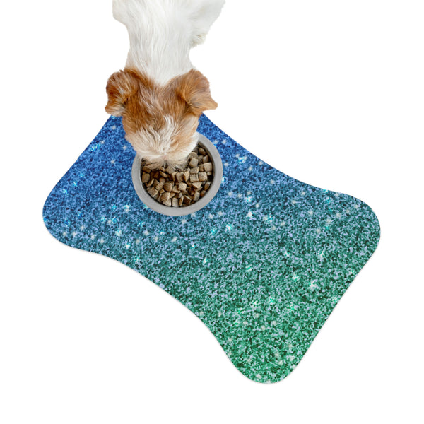 Blue And Green Cat Feeding Mat