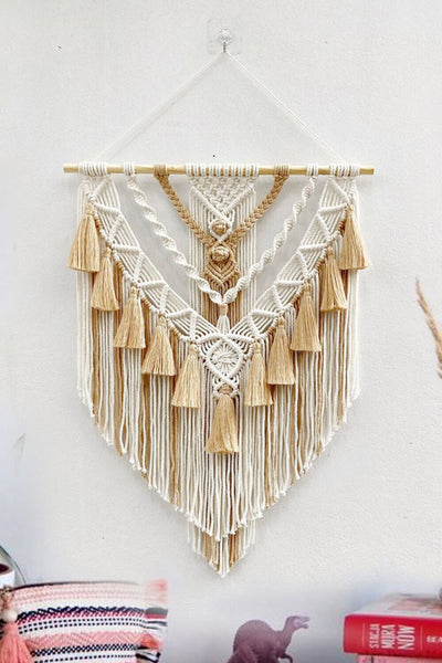 Two-Tone Macrame Wall Hanging