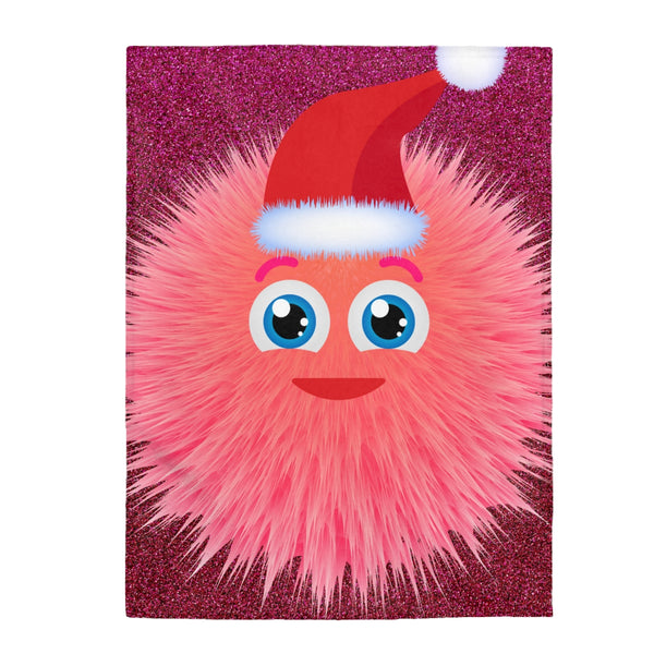 Pink Holiday Fuzzy Friend Blanket