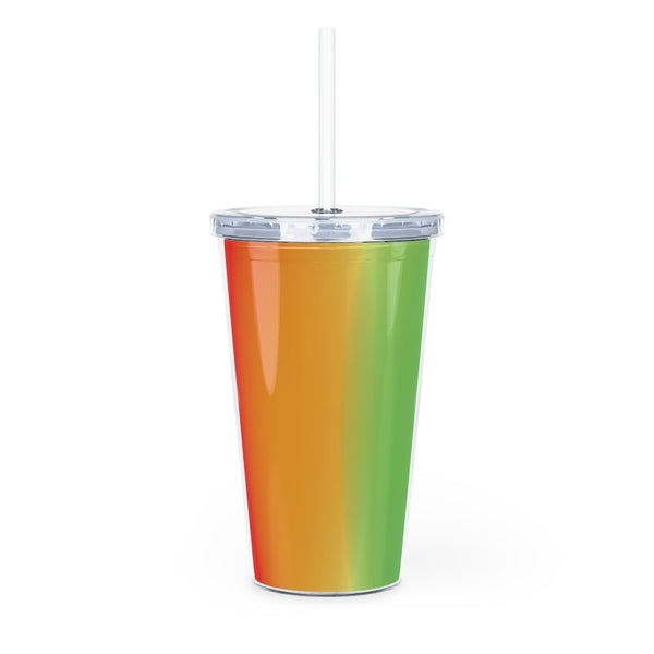 Rainbow Tumbler with Straw