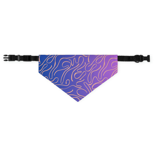 Pretty In Purple Dog Bandana Collar