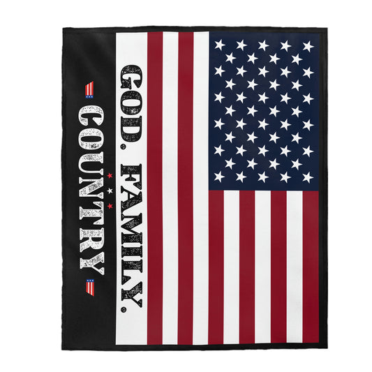 God, Family, & Country Blanket