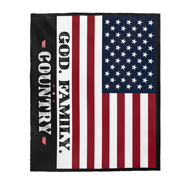 God, Family, & Country Blanket