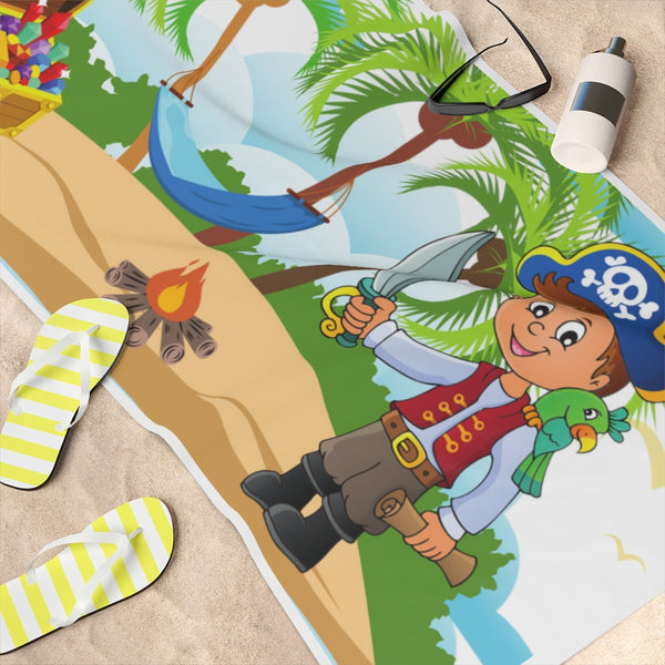 Pirate Island Beach Towel