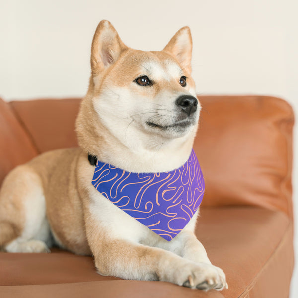 Pretty In Purple Dog Bandana Collar