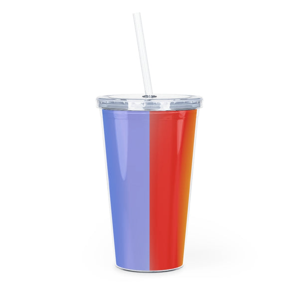 Rainbow Tumbler with Straw