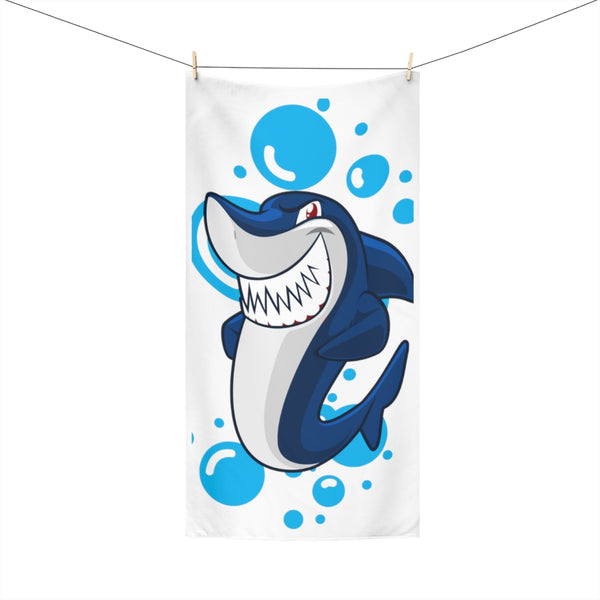 Shark Bubbles Beach Towel, 30x60