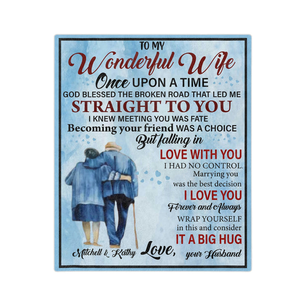 To My Wonderful Wife Blanket