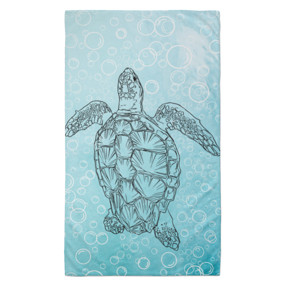 Sea Turtle & Bubbles Towel