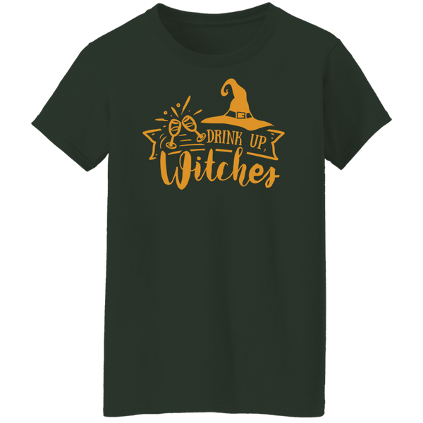 Drink Up Witches Ladies T-Shirt