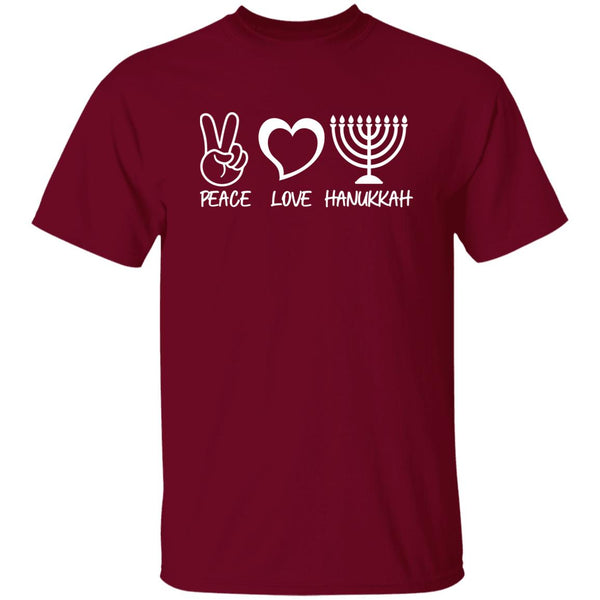 Peace, Love, Hanukkah T-Shirt