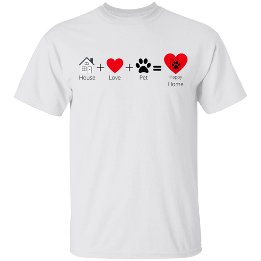 House +Love+ Pet = Happy Home Youth T-Shirt