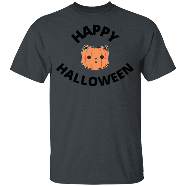 Happy Halloween Cat Head Jack-O-Lantern Youth T-Shirt