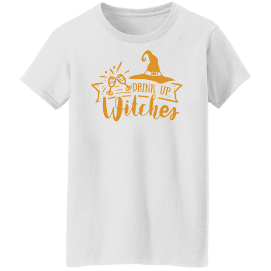 Drink Up Witches Ladies T-Shirt