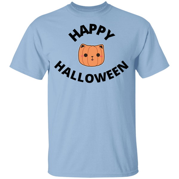 Happy Halloween Cat Head Jack-O-Lantern Youth T-Shirt