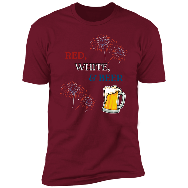 Red, White, & Beer Short Sleeve T-Shirt