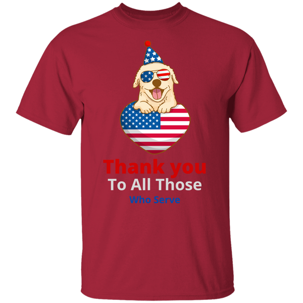 Thank You To All Those Who Served Youth T-Shirt