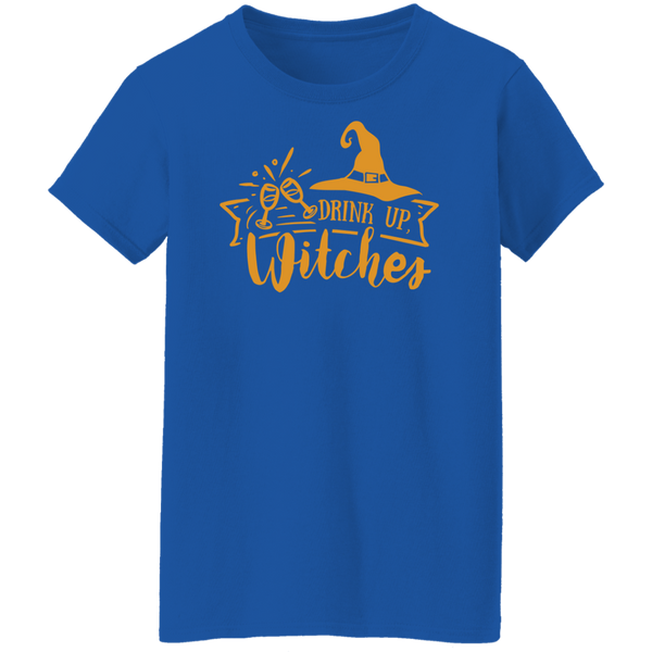 Drink Up Witches Ladies T-Shirt