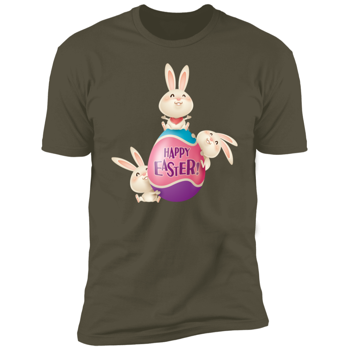 Happy Easter Egg and Rabbits T-Shirt