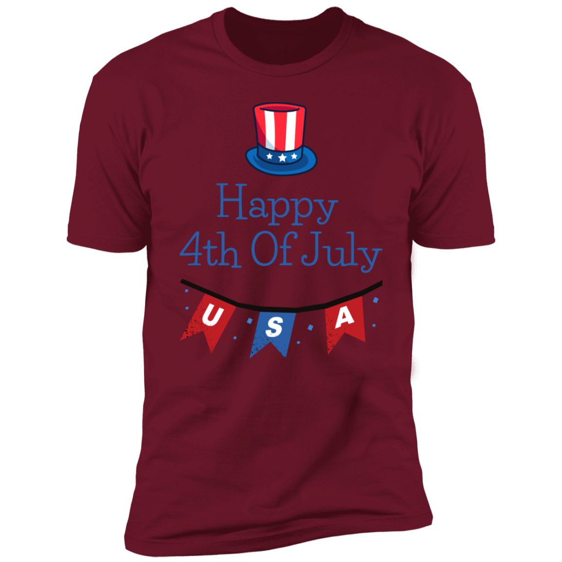 Happy 4th Of July - USA Short Sleeve T-Shirt