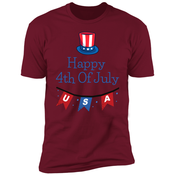 Happy 4th Of July - USA Short Sleeve T-Shirt