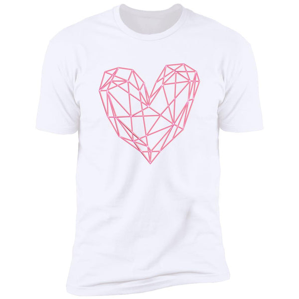 Shards Of A Heart Placed Together Pink Laser Heart T-Shirt