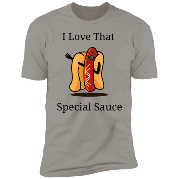 I Love That Special Sauce Hot Dog w/ Bun Coat Short Sleeve T-Shirt