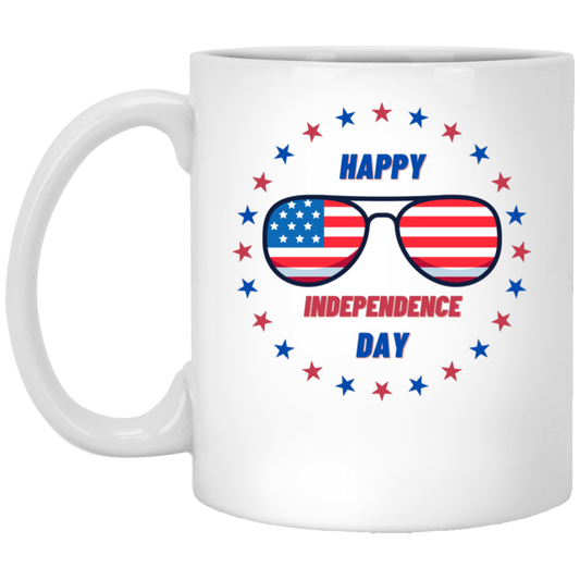 Happy Independence Day Sunglasses Mug