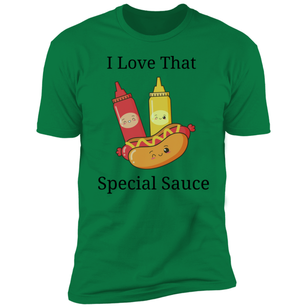 I Love That Special Sauce Hot Dog & Sauce Bottles Short Sleeve T-Shirt