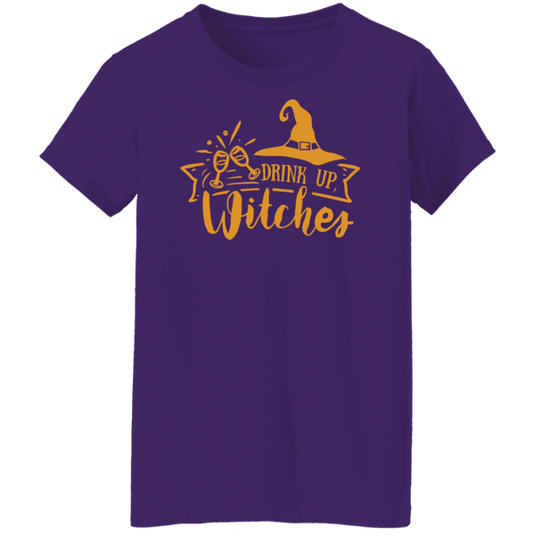 Drink Up Witches Ladies T-Shirt