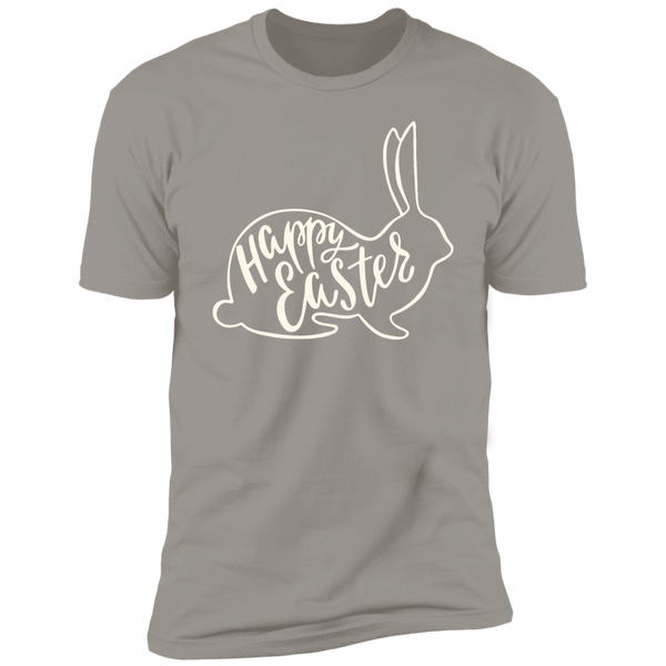 Happy Easter Rabbit Outline T-Shirt