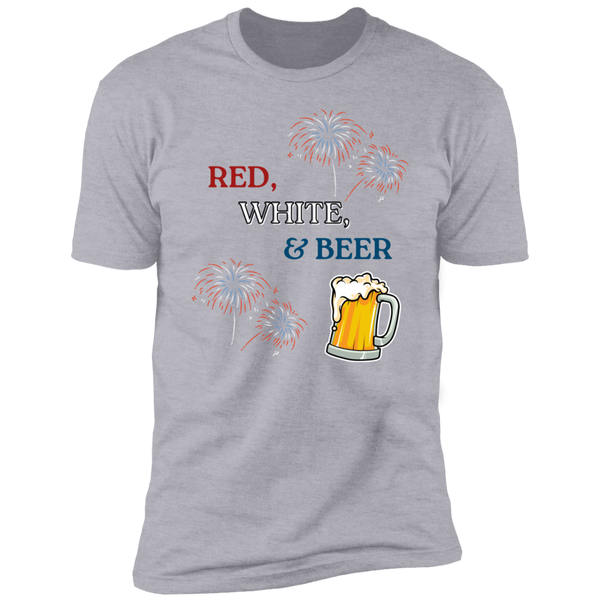 Red, White, & Beer Short Sleeve T-Shirt