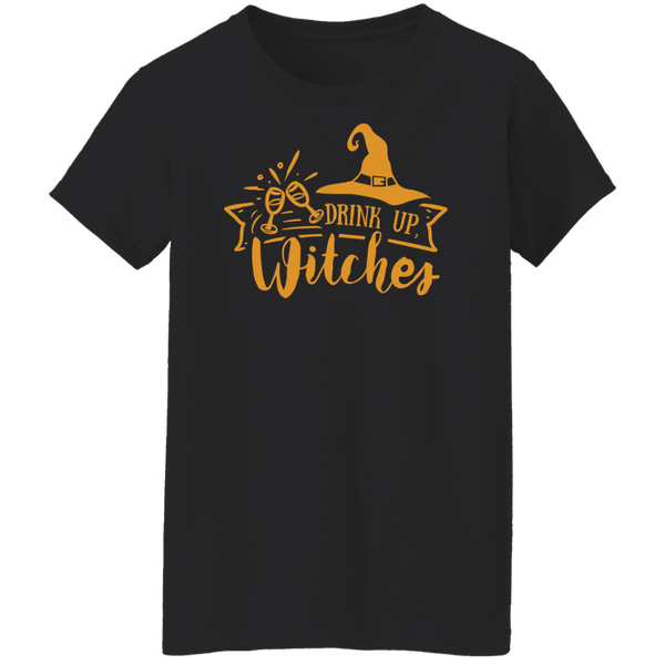 Drink Up Witches Ladies T-Shirt