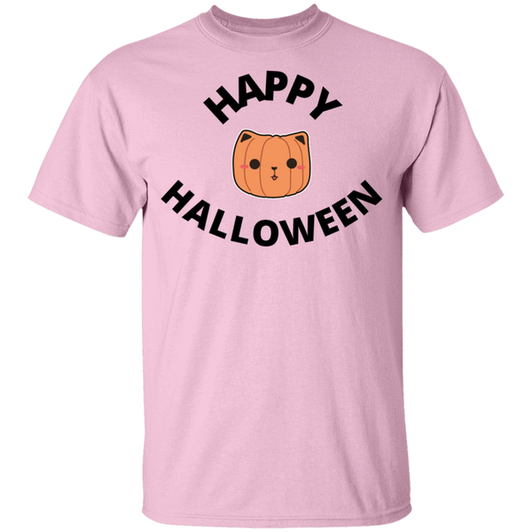 Happy Halloween Cat Head Jack-O-Lantern Youth T-Shirt