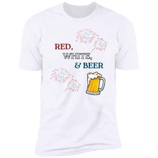 Red, White, & Beer Short Sleeve T-Shirt