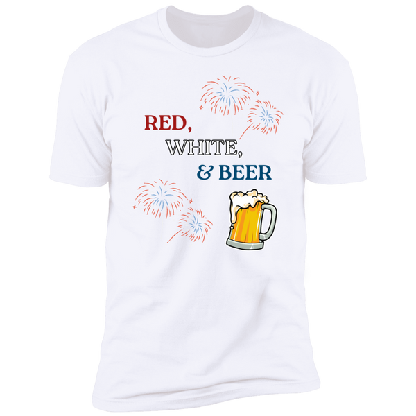Red, White, & Beer Short Sleeve T-Shirt