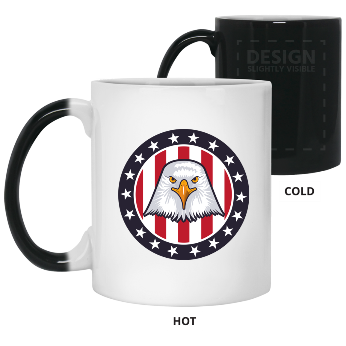 American Eagle Head Changing Mug