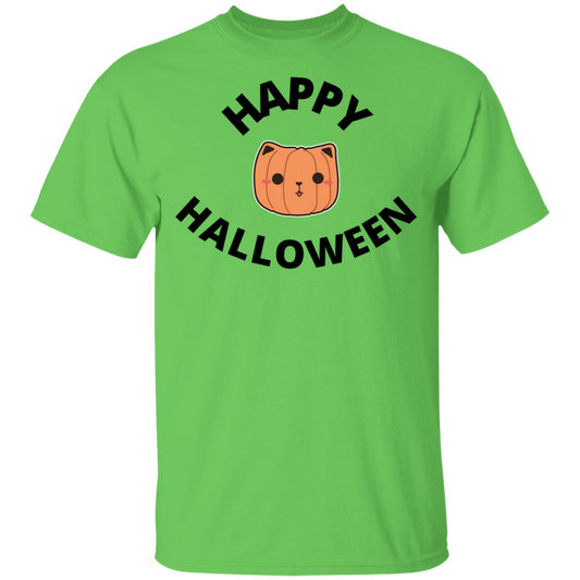 Happy Halloween Cat Head Jack-O-Lantern Youth T-Shirt