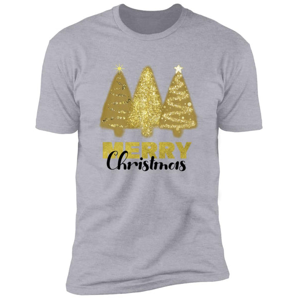 Gold Merry Christmas Trees T-Shirt